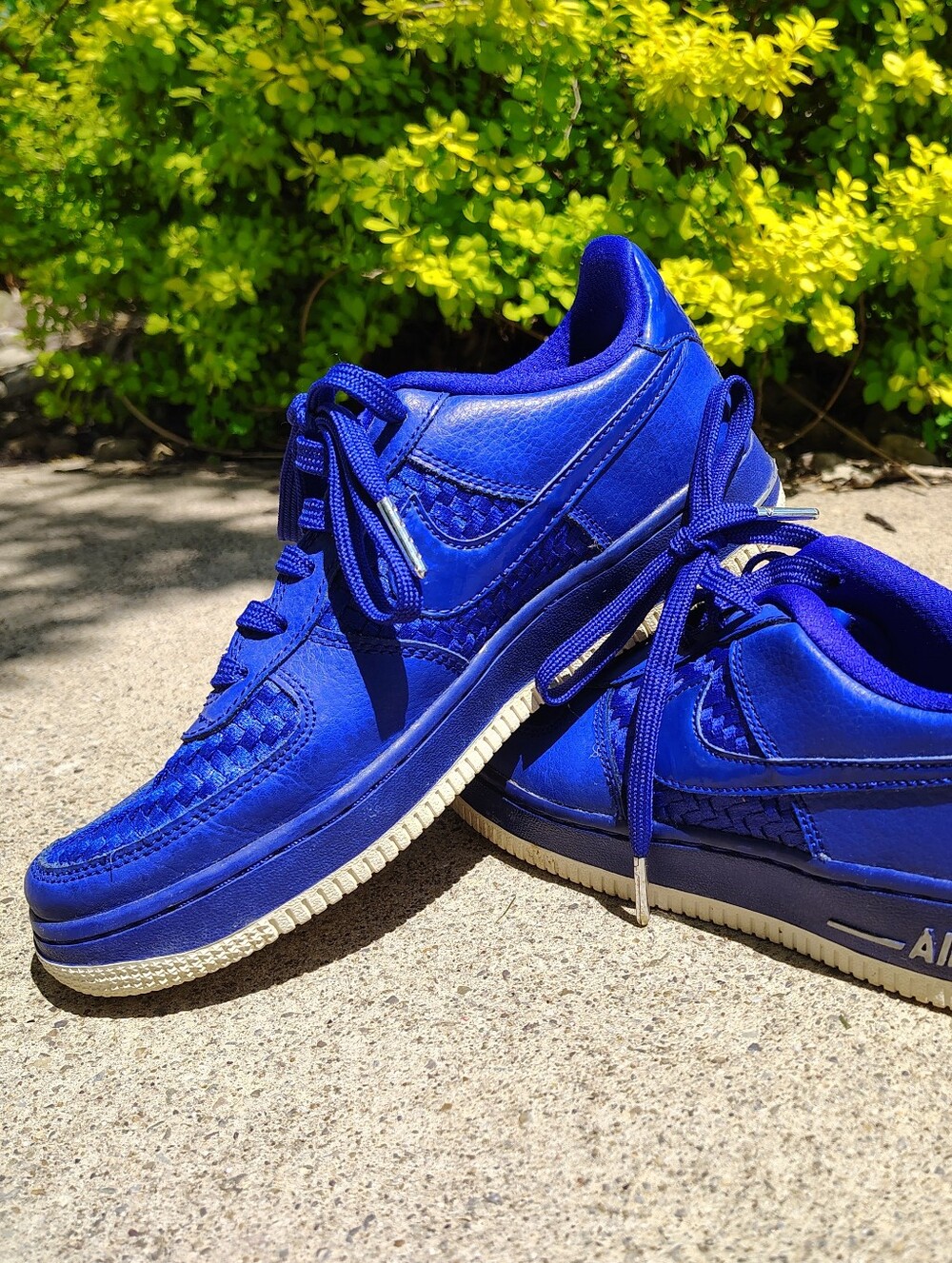 Nike Air Force 1 LV8 Sz 9.5 Concord Royal Blue Trainers Shoes 820438 400